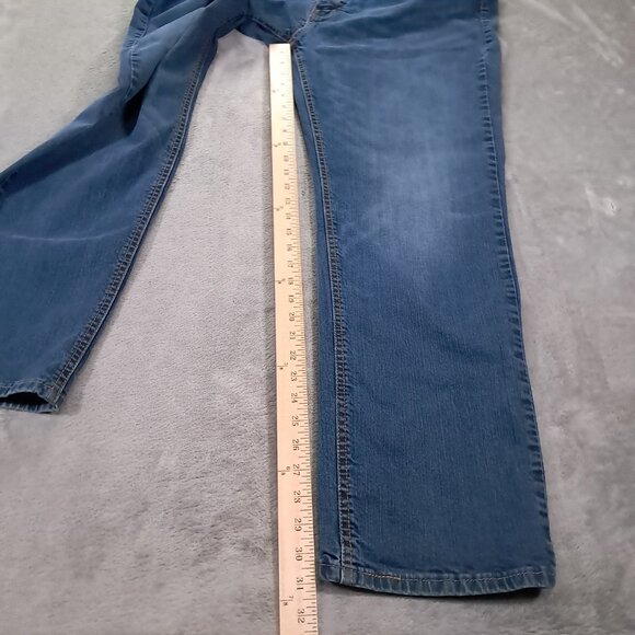 Levi's 541 Jean Men 41x31, Tag 42x34 Blue Stretch Denim Athletic Taper - Picture 10 of 16